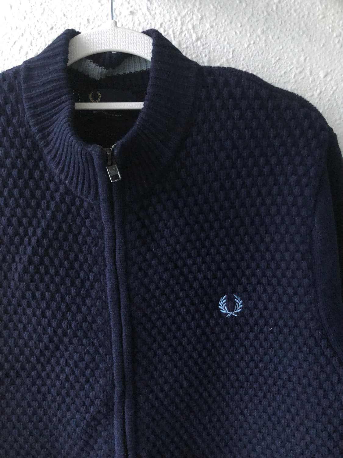 프레드페리 네이비 니트 자켓 상품이미지2