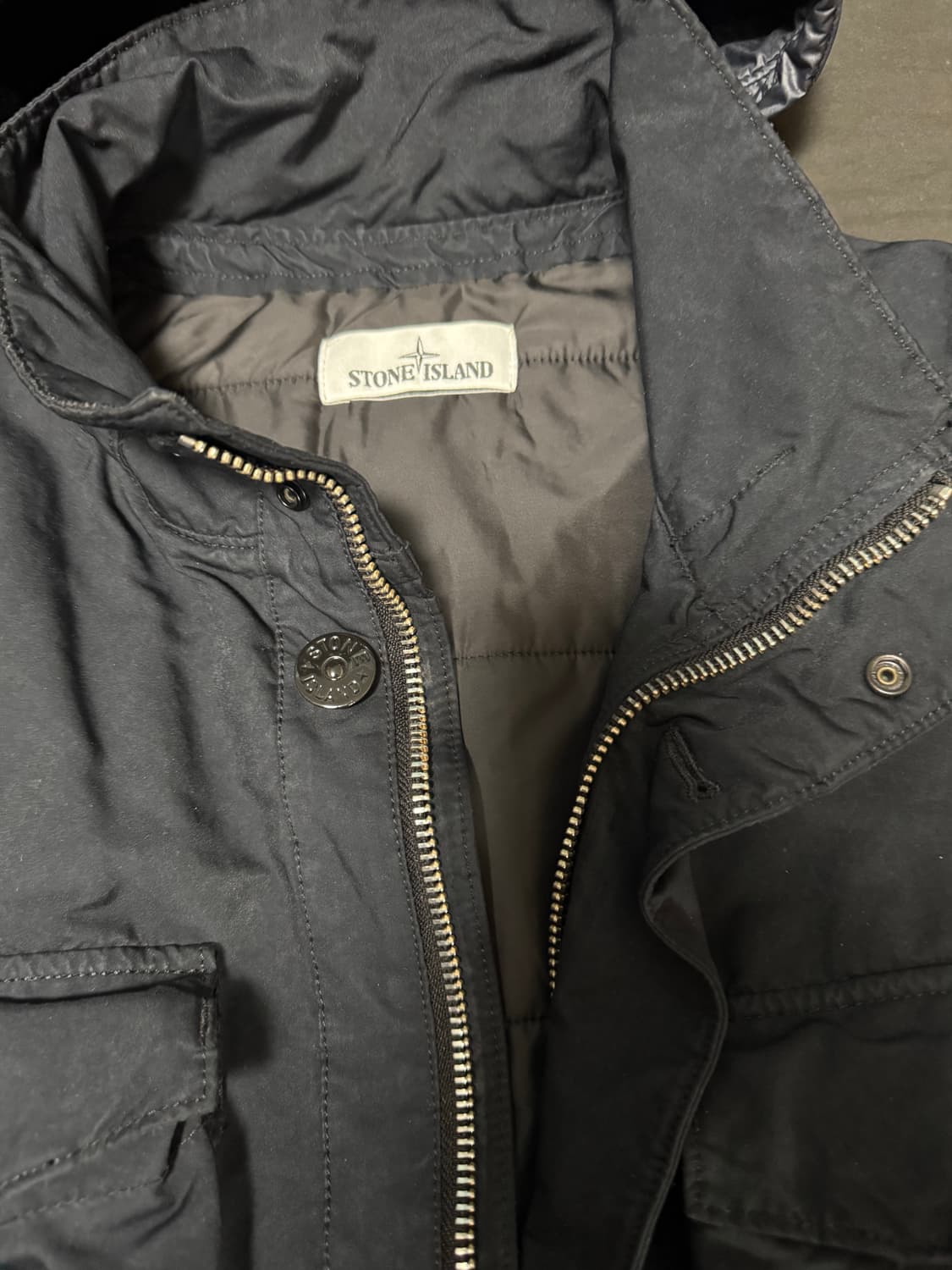 정품 스톤아일랜드 m65 필드 자켓 st 프리마로프트 네이비 L 상품이미지5