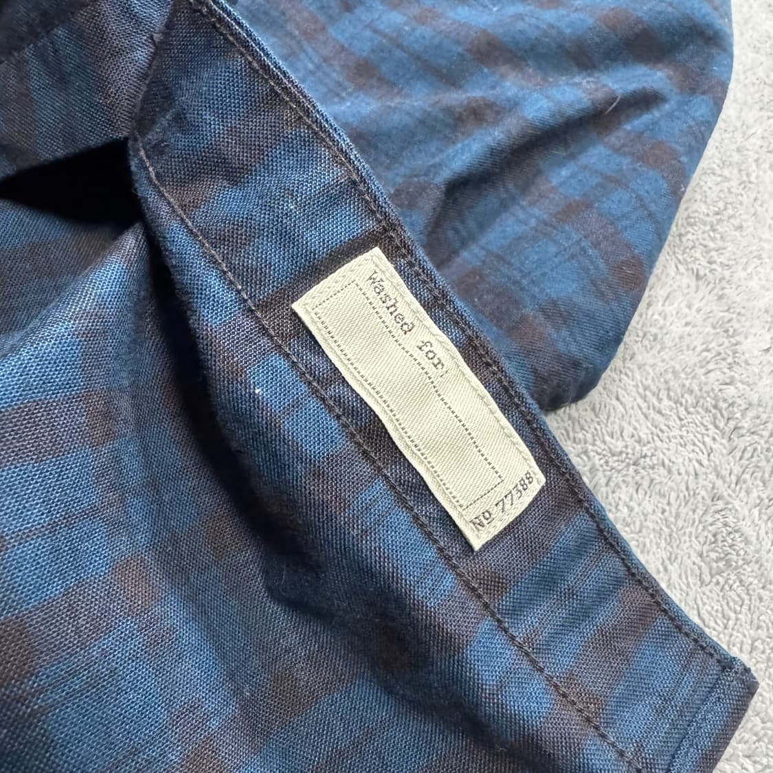 J.CREW 제이크루 버튼다운 딥블루 체크셔츠  상품이미지4