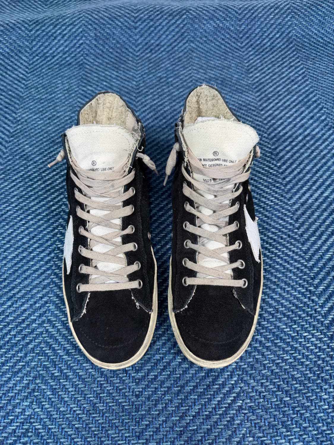 [정품] 골든구스 프란시 블랙 스웨이드 하이탑 (Size 39) 상품이미지2