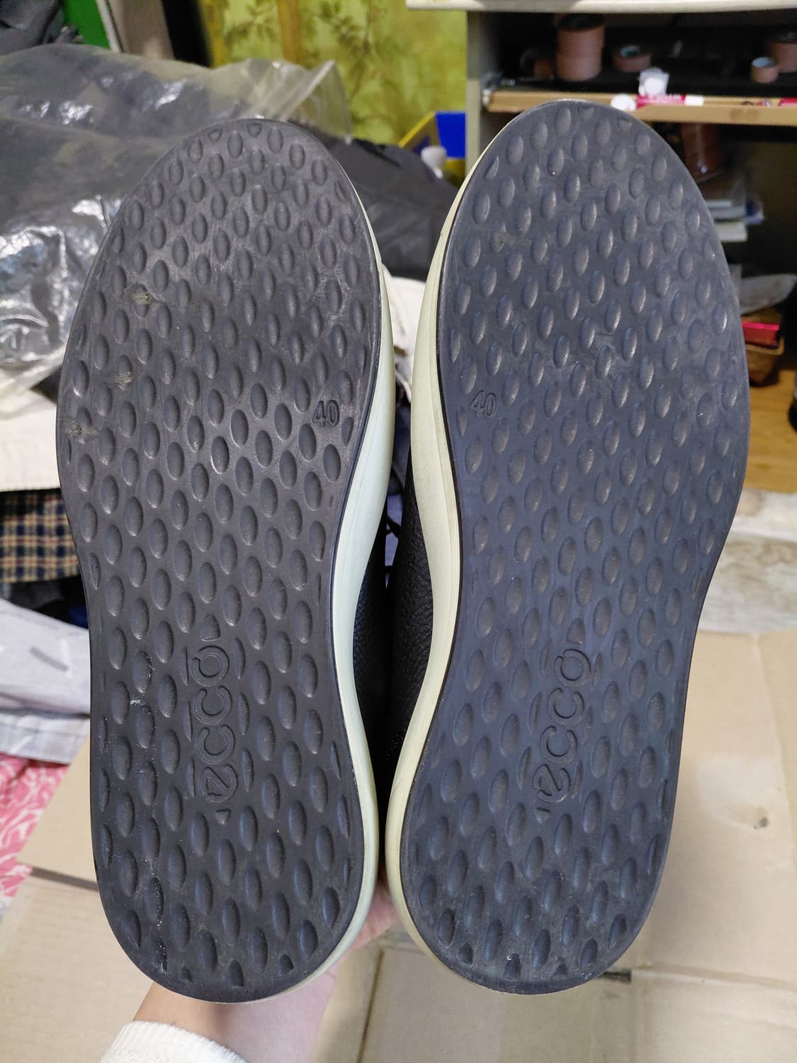 [에코]소프트8 블랙 스니커즈 유럽40(255~260)사이즈 상품이미지5