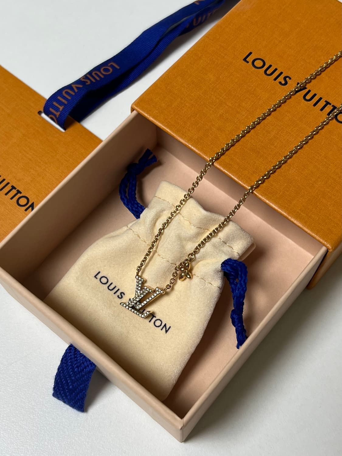 [정품] 루이비통 아이코닉 목걸이 골드 상품이미지2