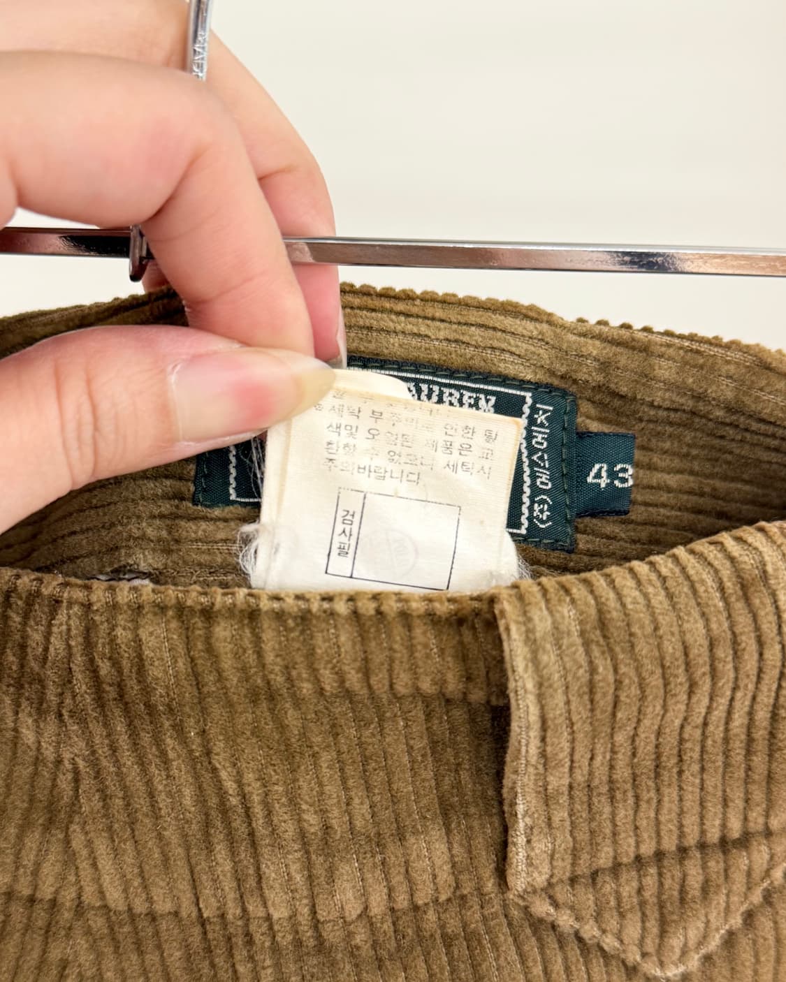 랄프로렌 컨트리 브라운 코듀로이 미디스커트 상품이미지9