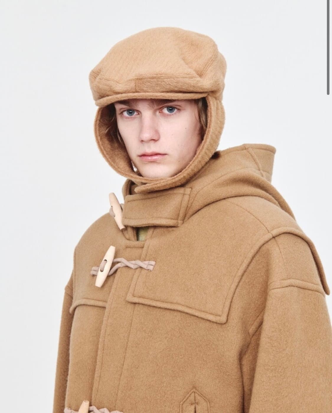 애프터 프레이 이어머프 울 헌팅캡 베이지 after pray cap 모자 상품이미지2