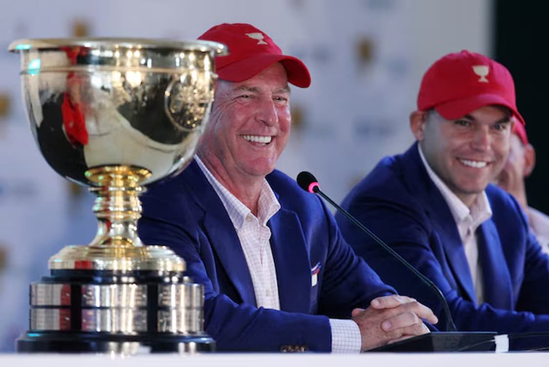 프레지던츠컵 선수용 모자 새거 랄프로렌 네이비 레드 화이트 상품이미지5