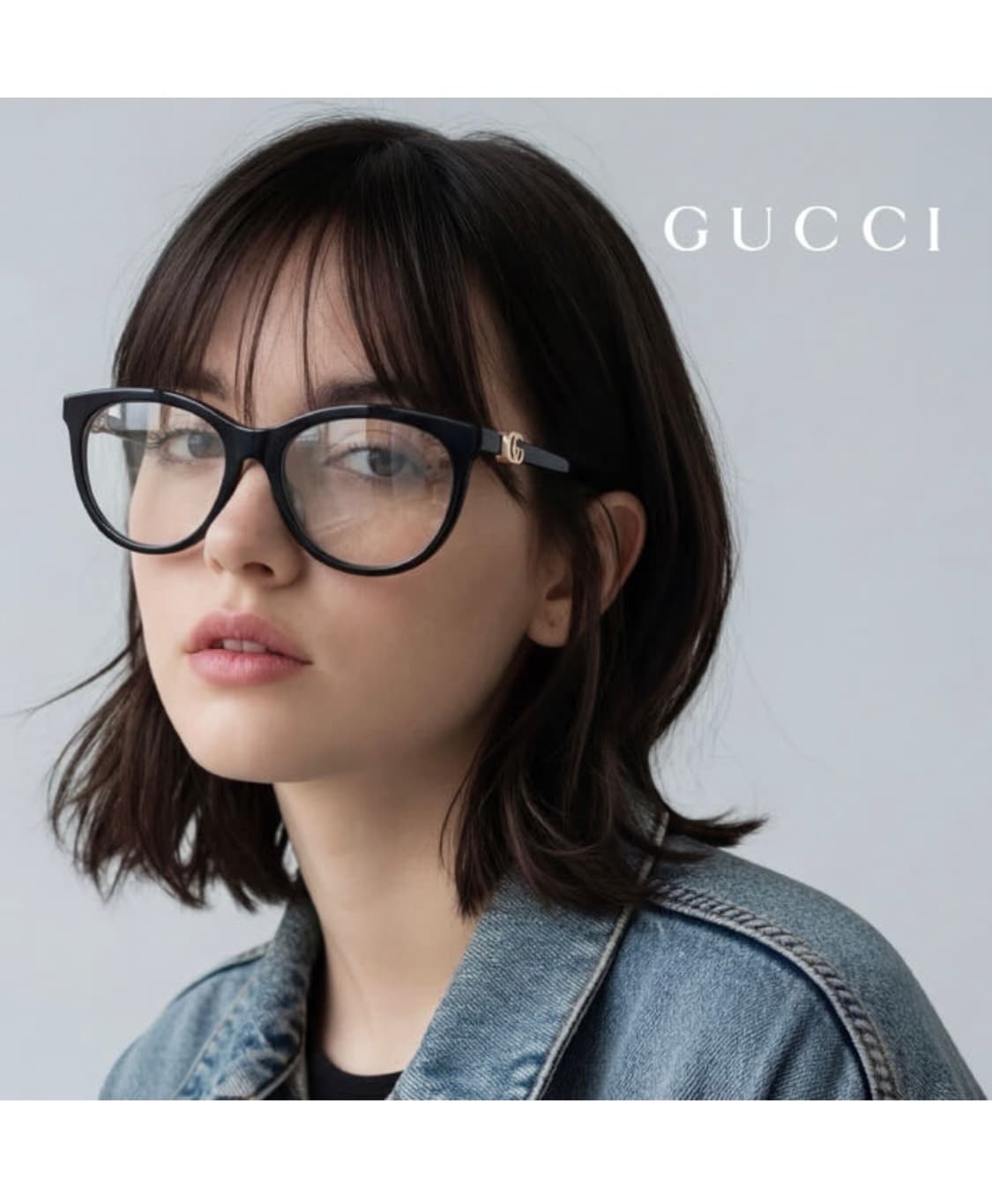 새상품 정품)구찌 GG 로고 블랙 뿔테 안경 상품이미지9