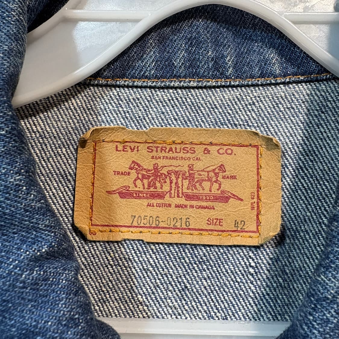 [42] LEVI's 리바이스 80‘s 빈티지 데님 트러커 자켓 상품이미지5