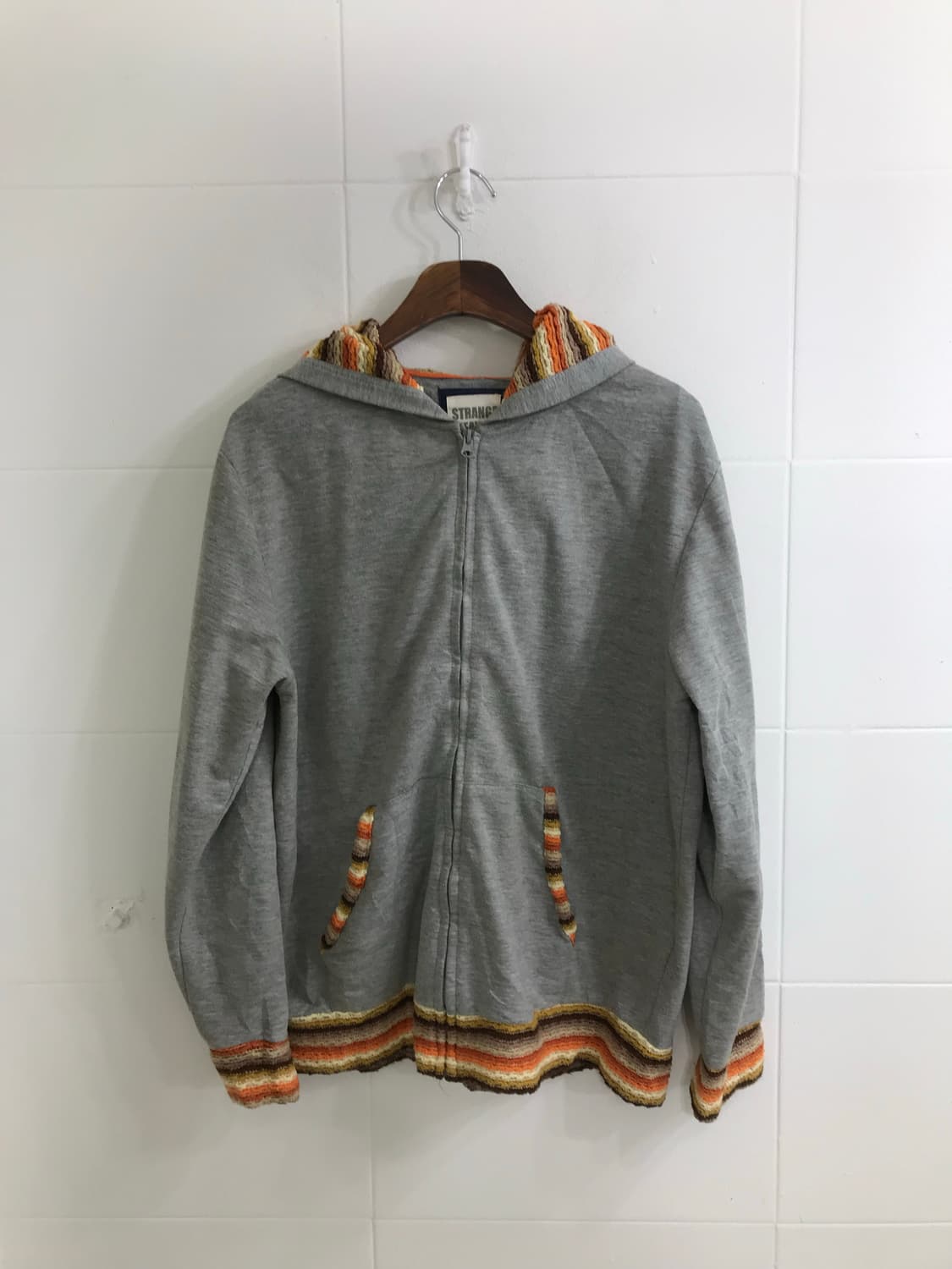 빈티지 히피 모리 카키 패딩 코디세트 상품이미지5