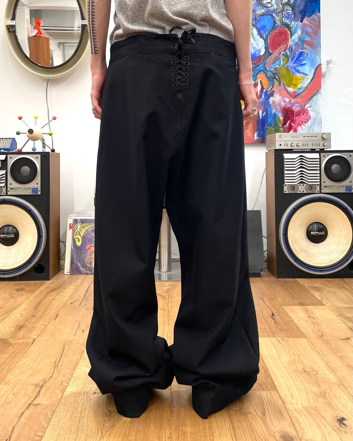 [35] US Navy 세일러 플레어 울 팬츠 상품이미지3