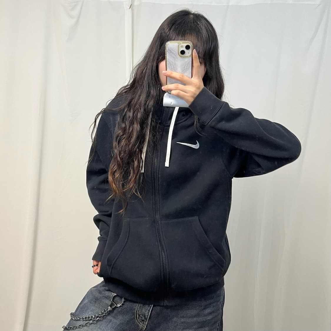 Nike black hood zip-up  상품이미지2