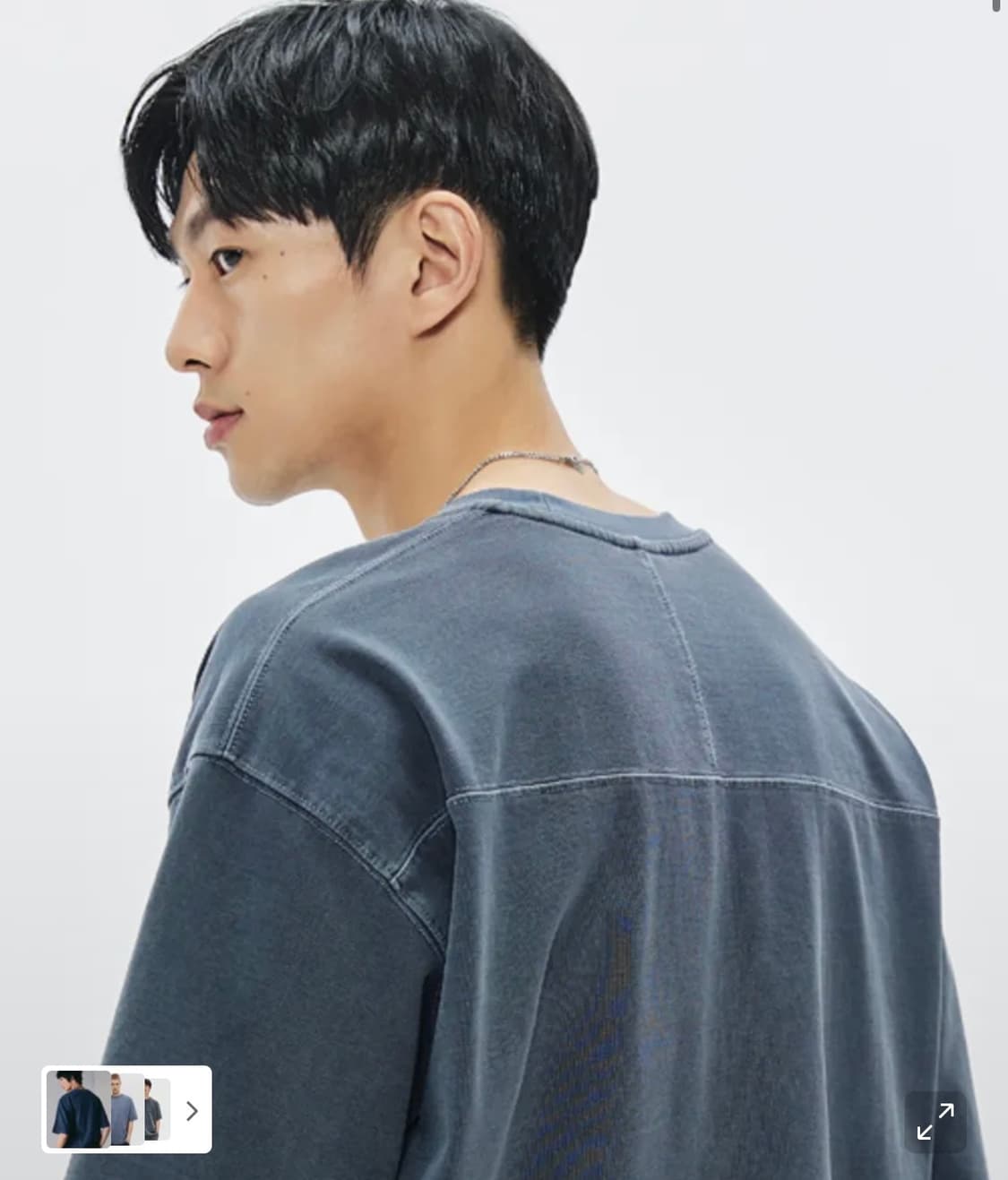 [XL] 소버먼트 460G 컷 헤비 피그먼트 반팔 티셔츠 스톤 네이비 상품이미지1