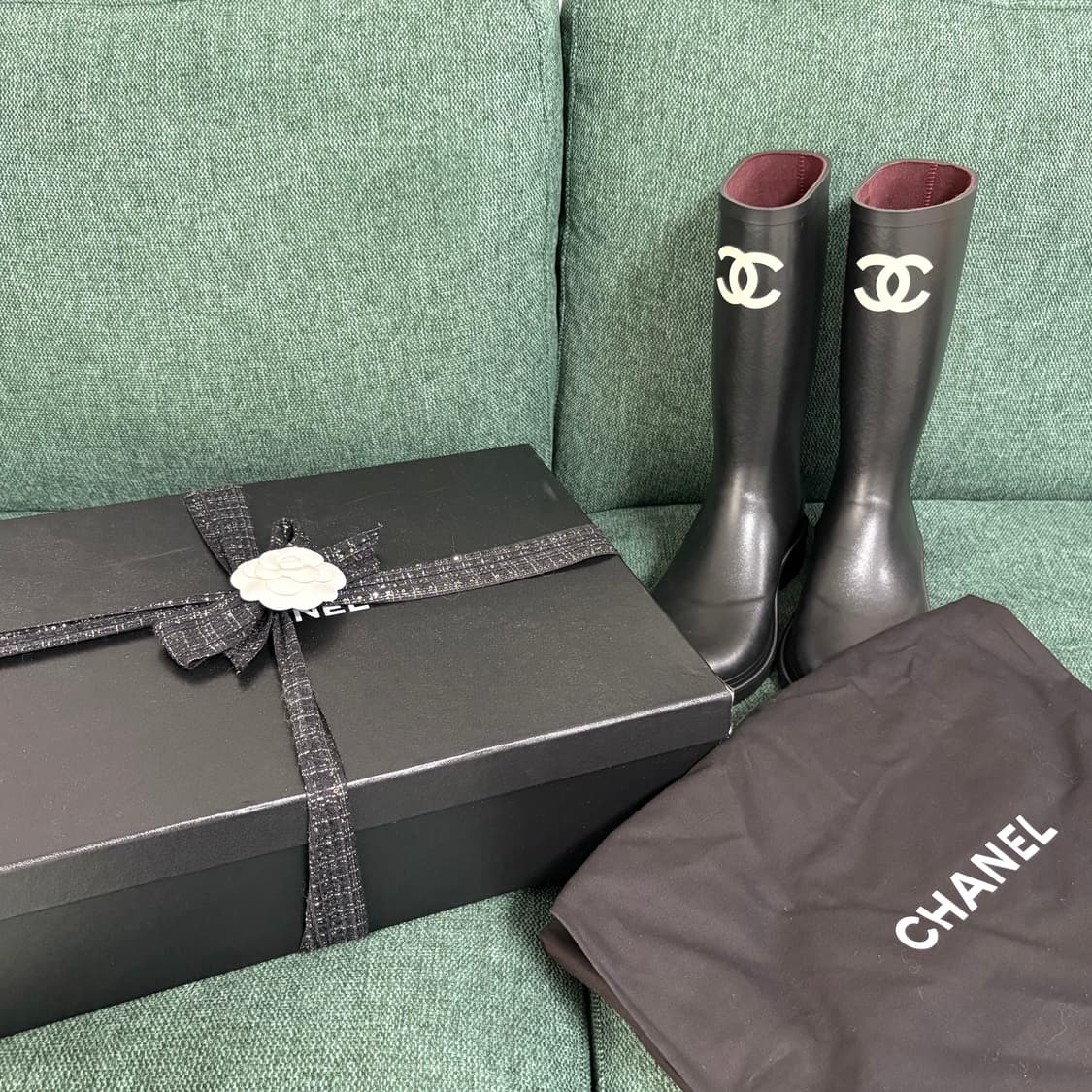 샤넬 레인부츠 러버부츠 37, 38 새상품 풀셋 상품이미지6