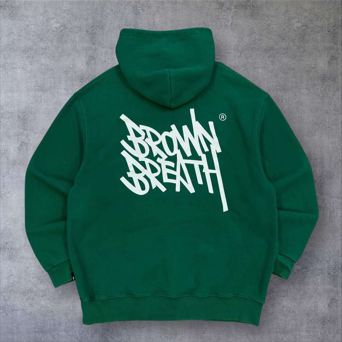 브라운브레스 빅로고 그린 후드티 상품이미지1