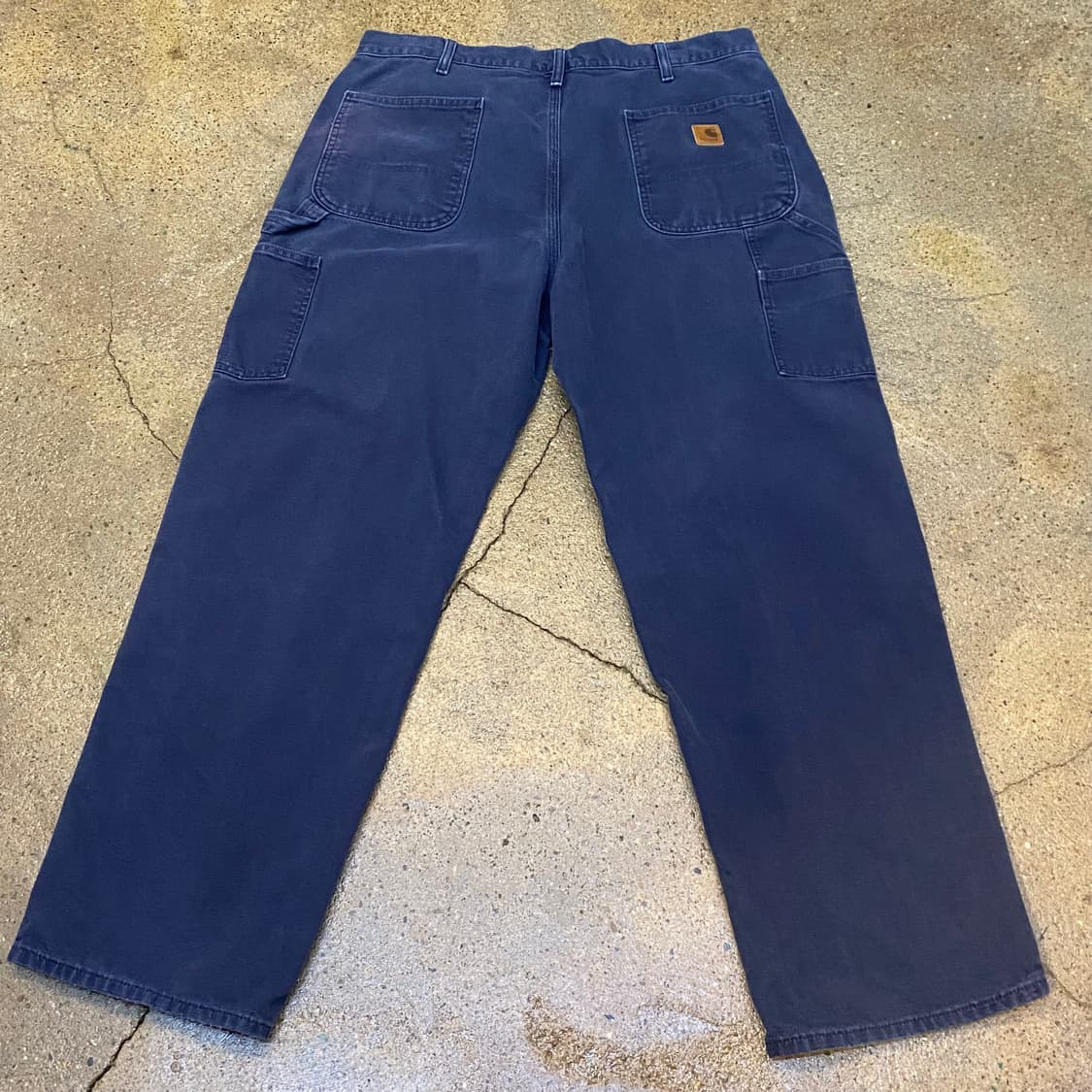 칼하트 네이비 싱글니 워크팬츠 상품이미지4
