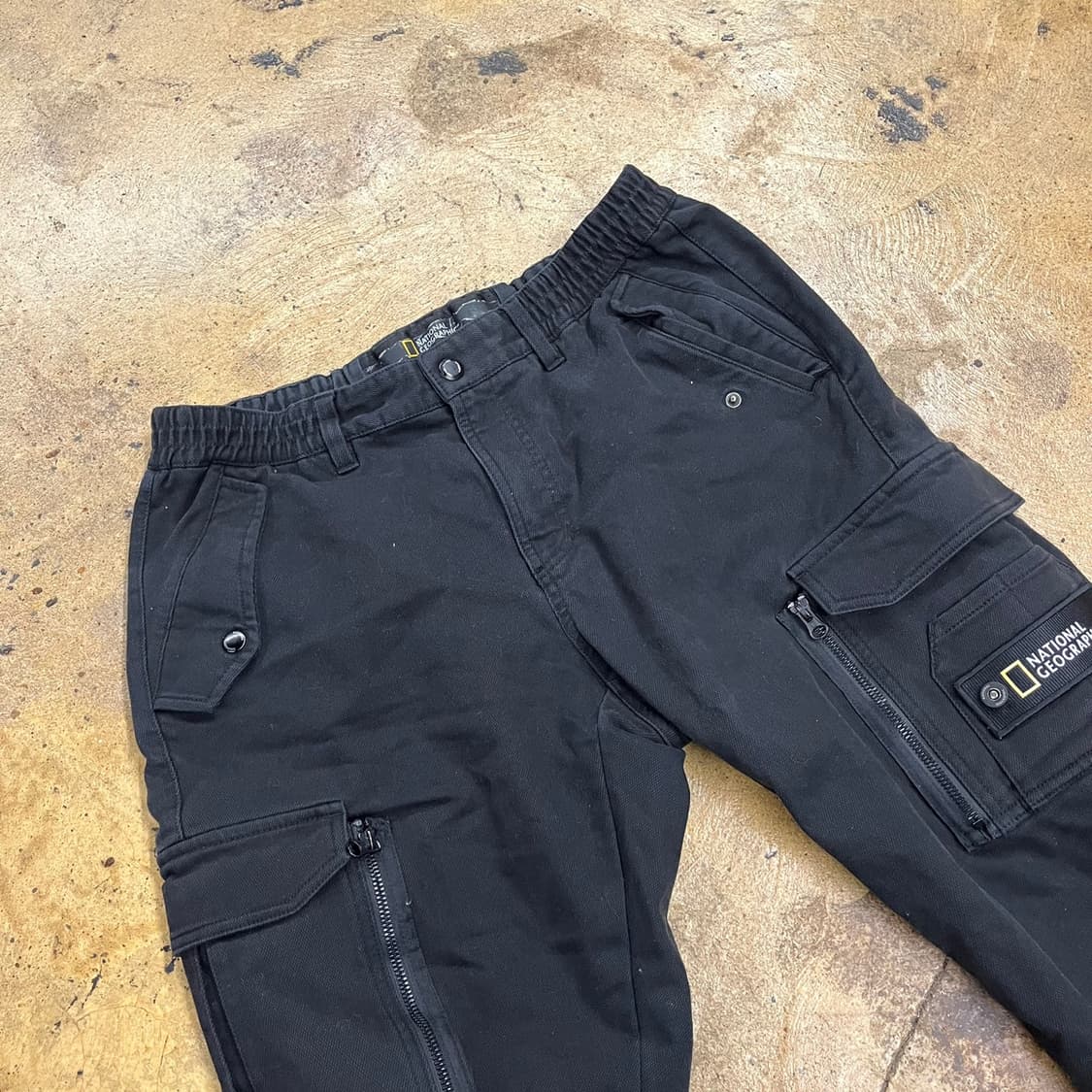[정품] 내셔널지오그래픽 블랙 카고 바지 b17 상품이미지1