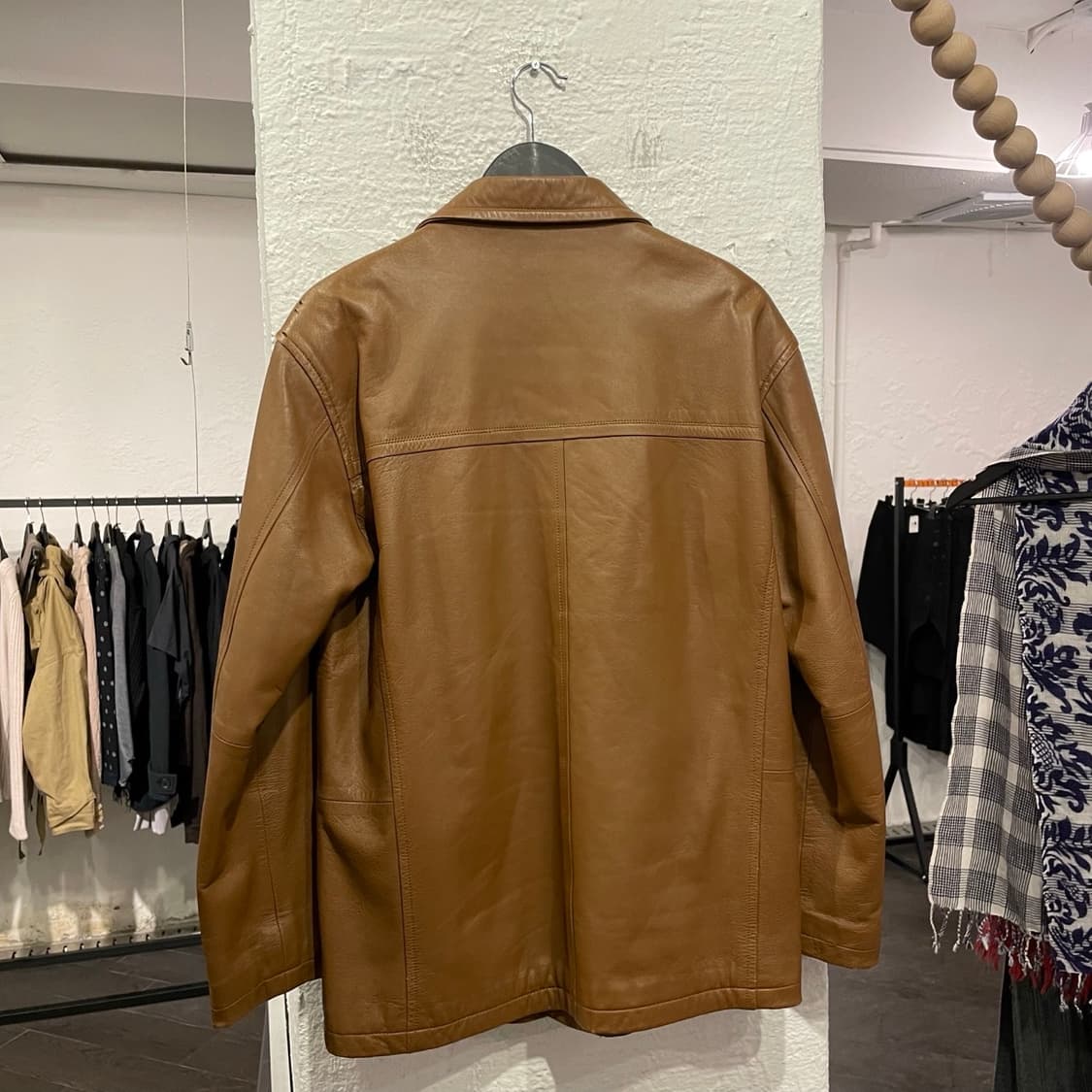 발망 집업 레더 자켓 상품이미지3