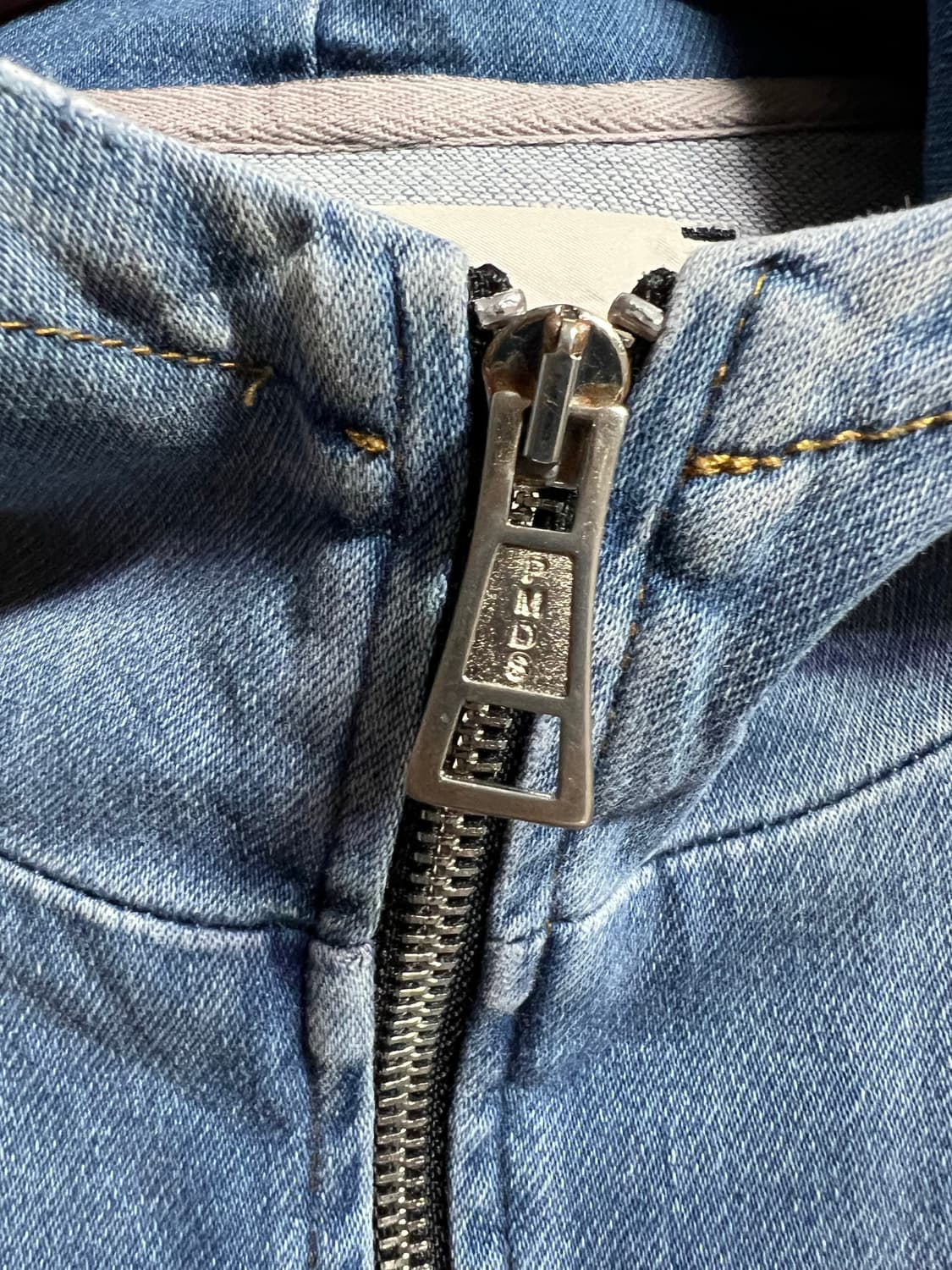 PMDS 데님 페인트 후드집업 상품이미지4