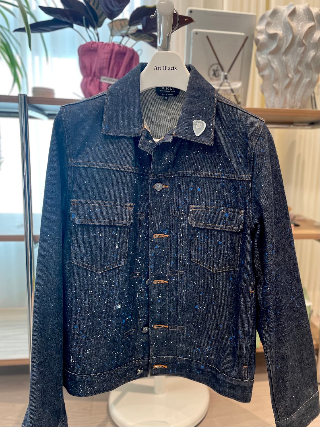 APC X 24S  페인팅 데님 자켓 상품이미지2