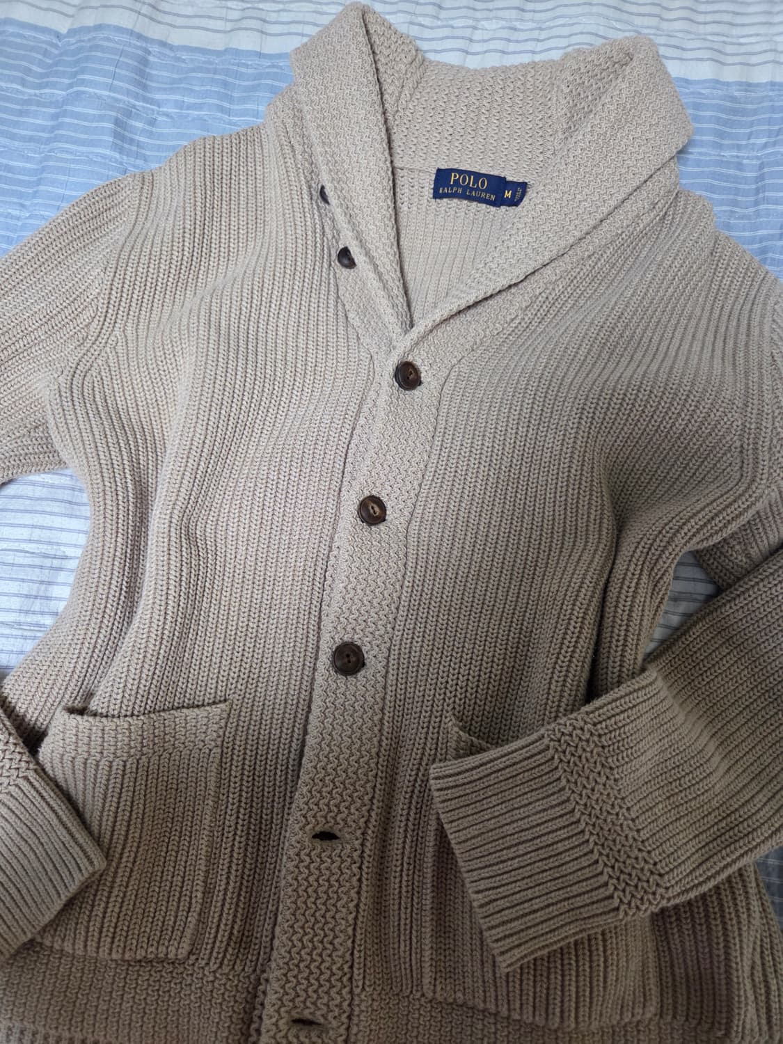 폴로랄프로렌 베이지 니트가디건 상품이미지4