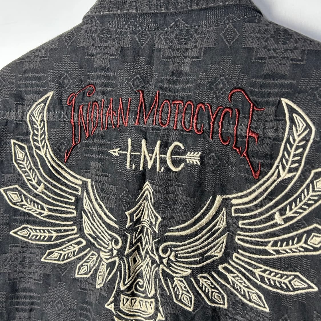 [Indian Motorcycle] 인디안 모터사이클 자수 워크 셔츠 상품이미지7