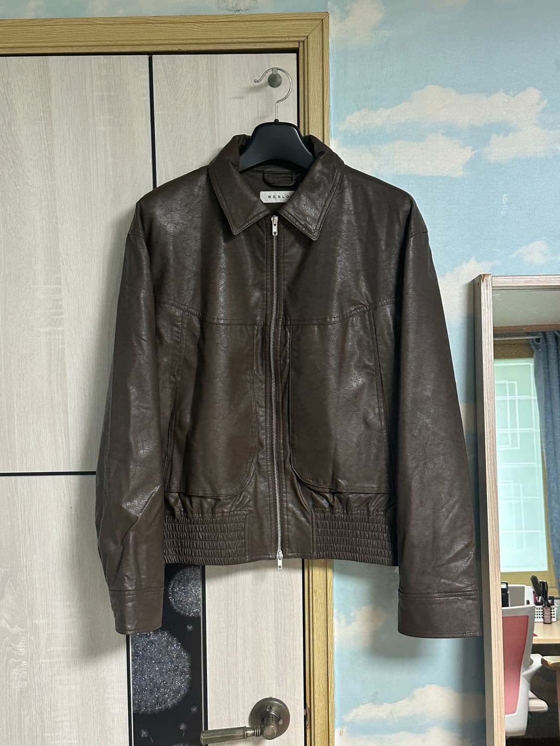 (XL) 비슬로우 레더자켓 다크브라운 상품이미지2