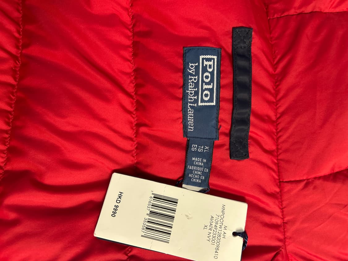 폴로 랄프로렌 파이어맨 네이비 다운 코트 XL 상품이미지6