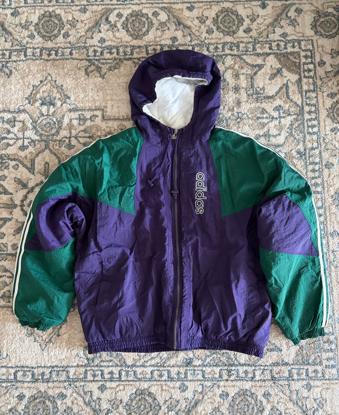 아디다스 올드스쿨 바람막이 누빔점퍼 상품이미지1