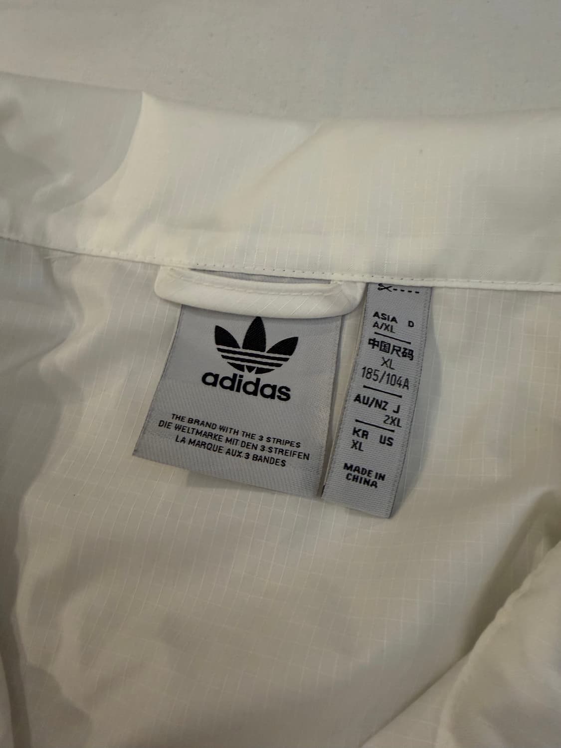 아디다스 파이어버드 락업 트랙탑 바람막이 화이트 상품이미지5