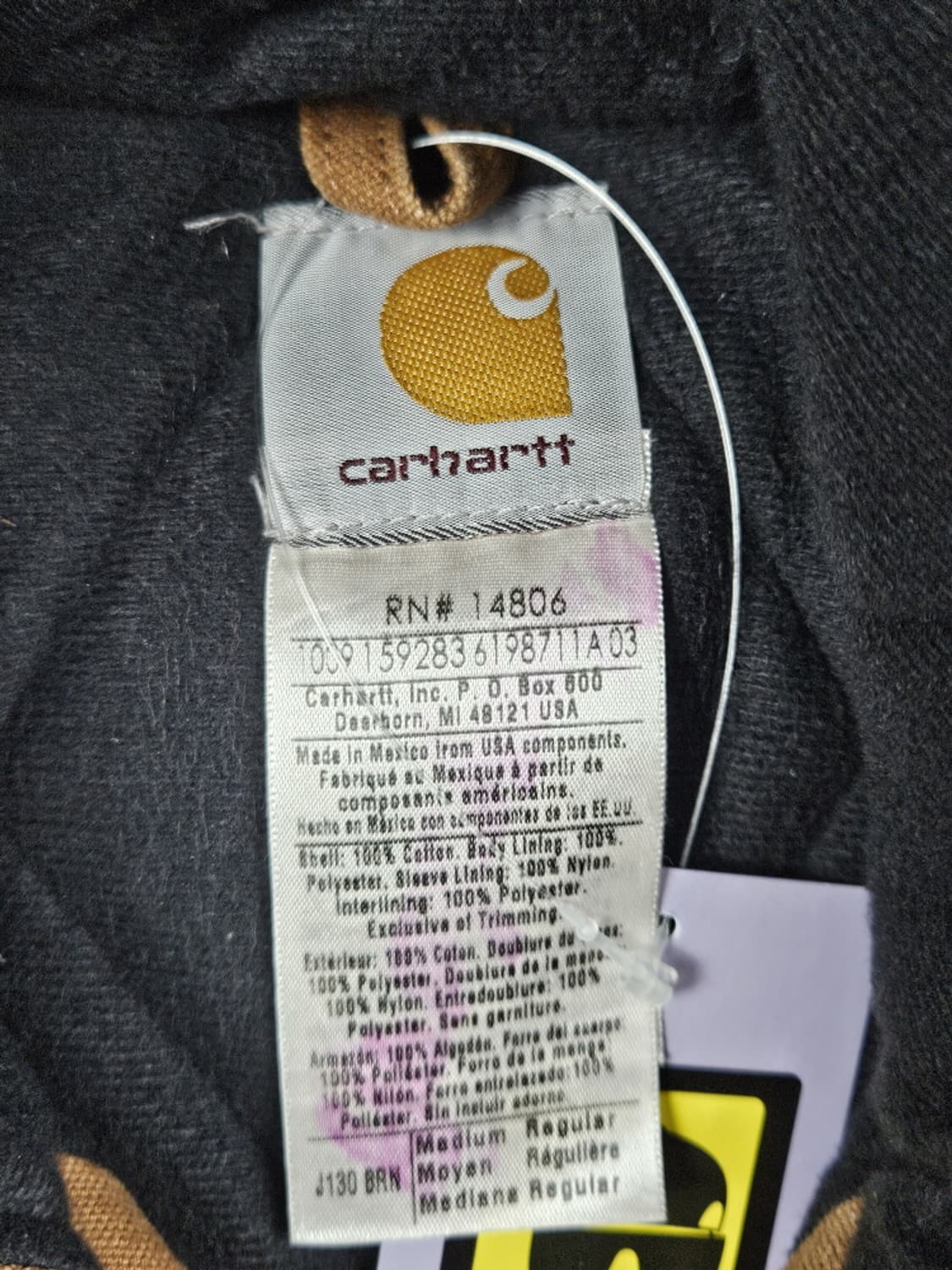 칼하트 J130 덕 캔버스 액티브 워크 자켓 ( M ) / 10148 상품이미지6