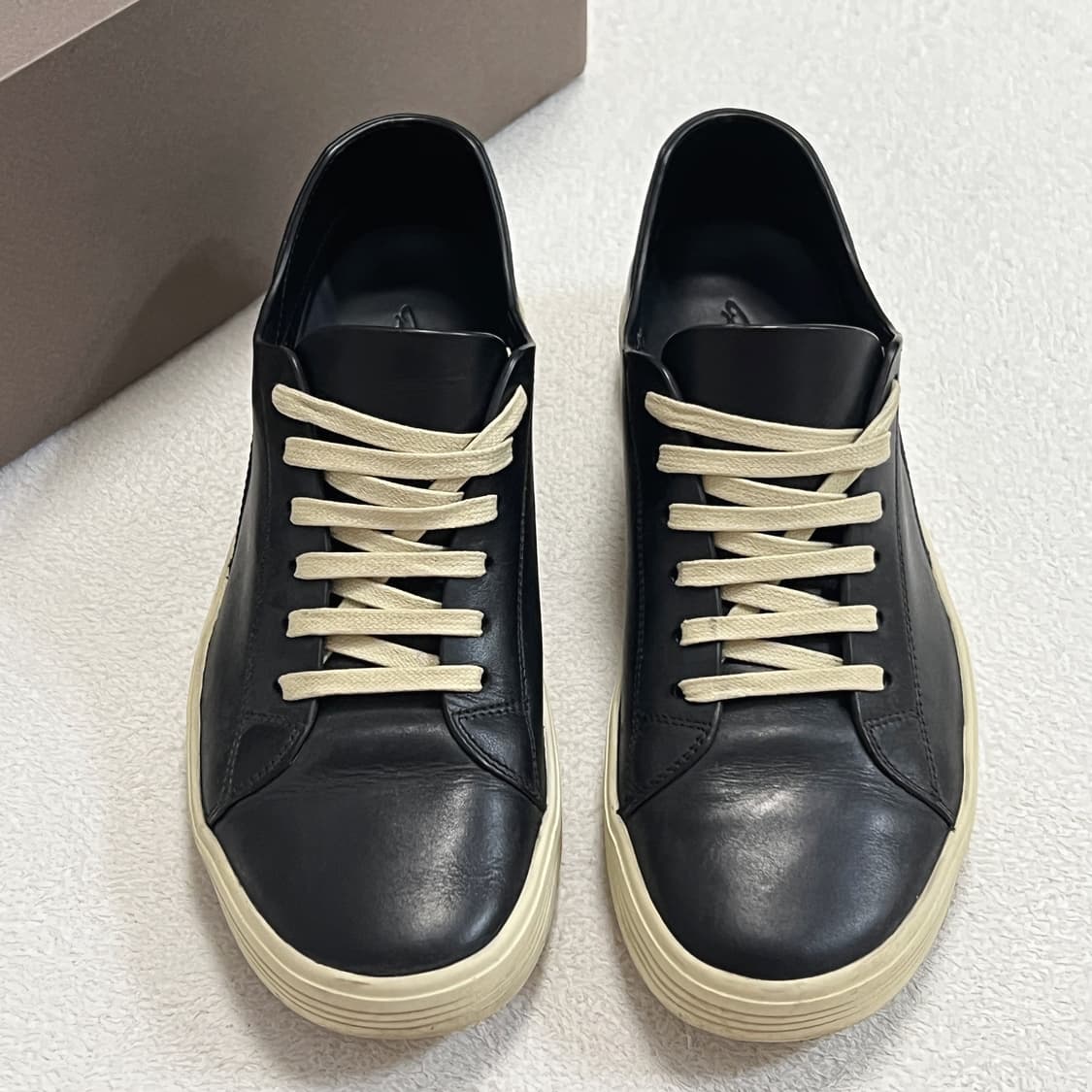 릭오웬스 17SS 지오트레셔 로우 스니커즈 블랙 LBO 상품이미지2