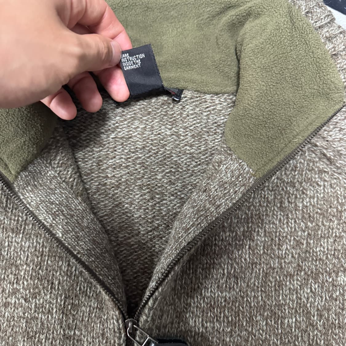 디젤  울 니트집업 100 L사이즈  상품이미지6