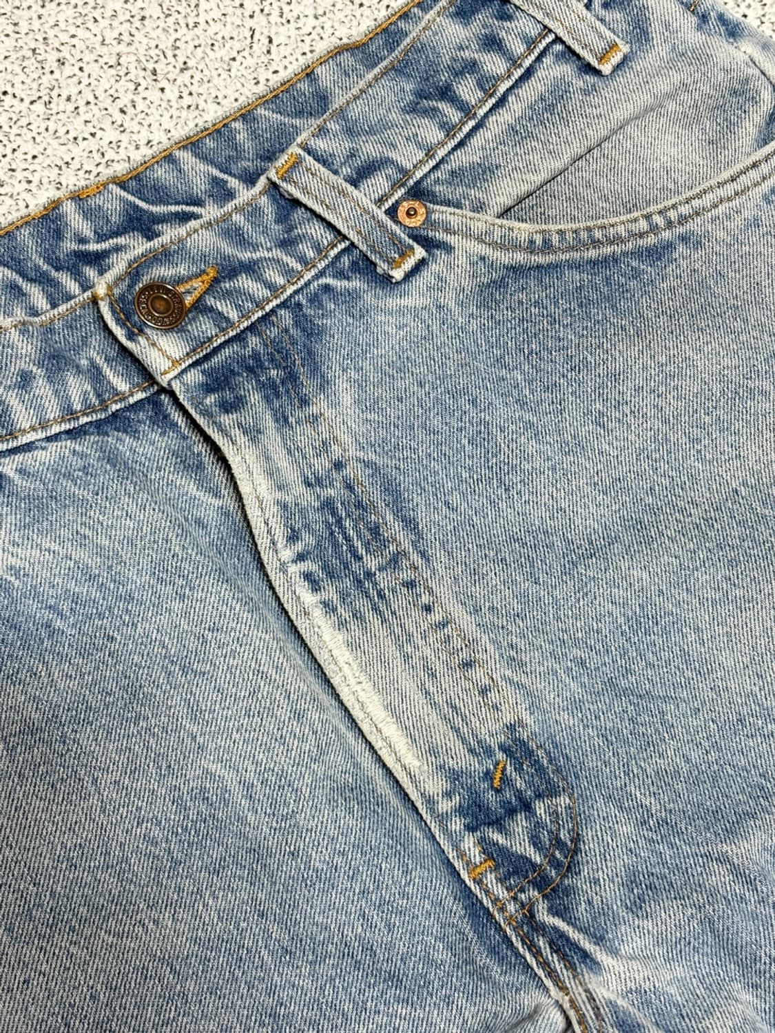 90s 빈티지 리바이스 505 오렌지탭 연청 데님 (실35x31) 상품이미지5