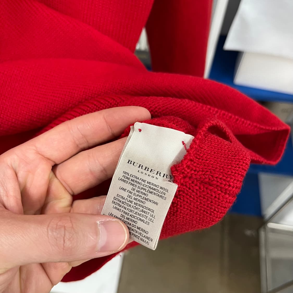 버버리 우먼 메리노울 니트 M 상품이미지4