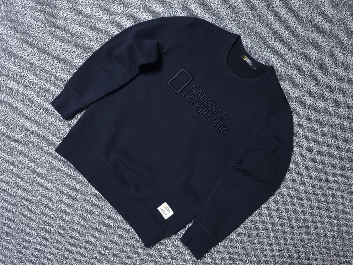 [무료배송][100]내셔널지오그래픽 남성용 기모 맨투맨 긴팔티 상품이미지3