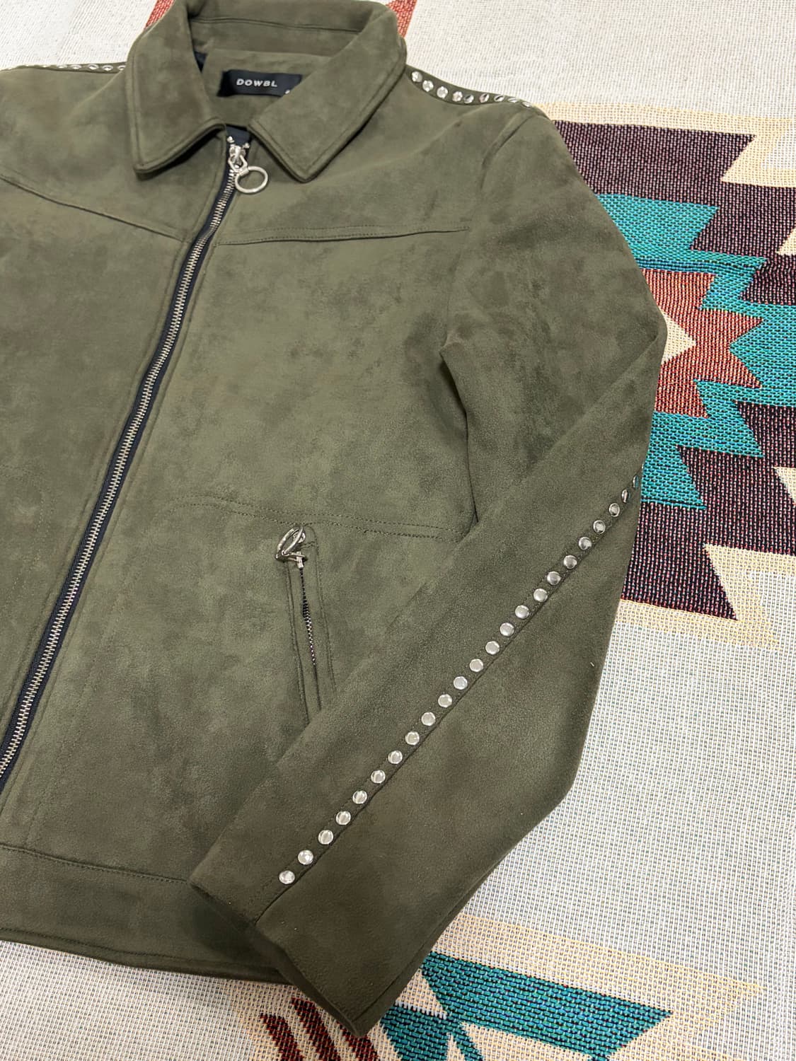 DOWBL 스웨이드 스터드 라이더 봄버 상품이미지4