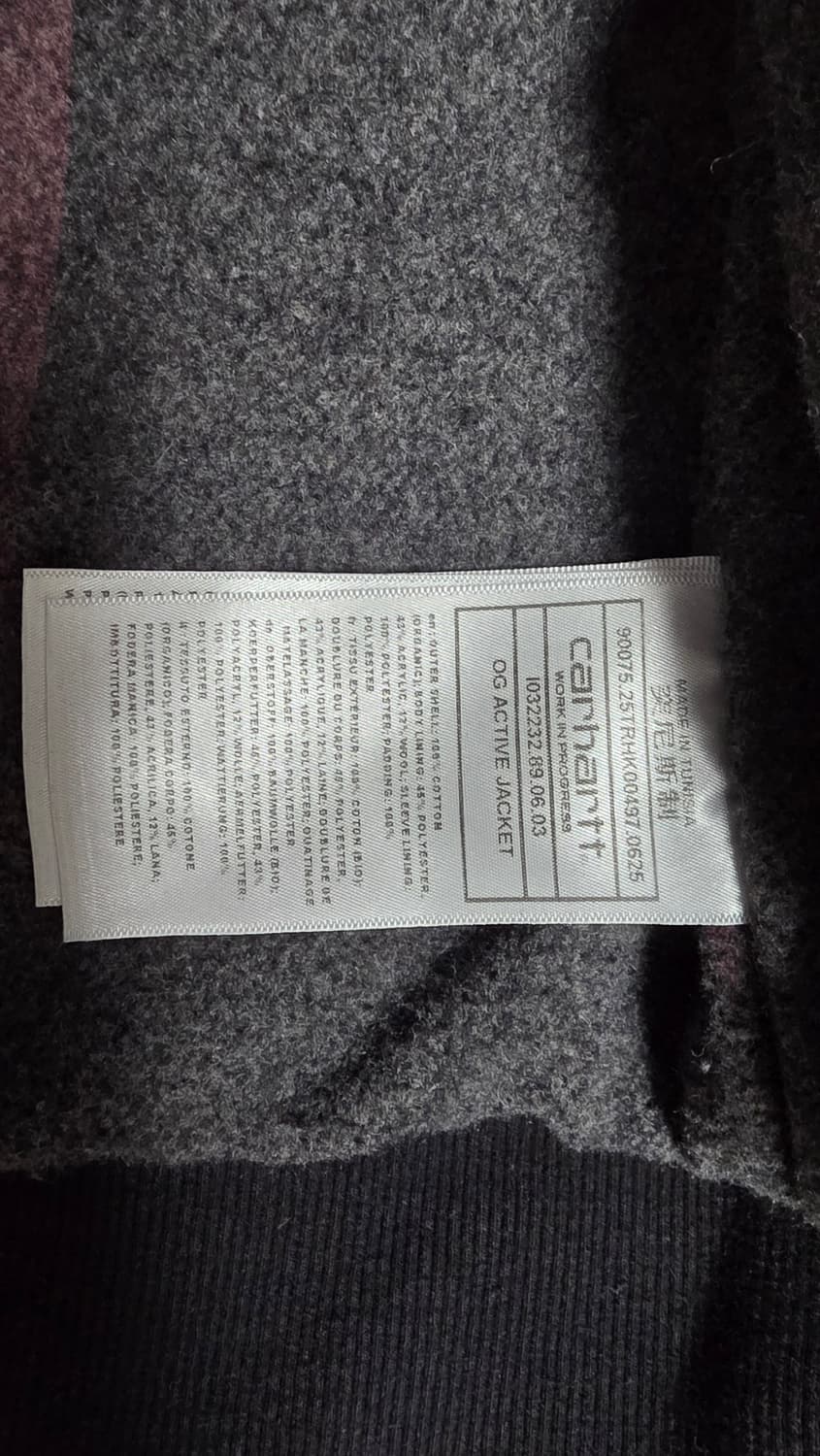 칼하트 WIP 메이틀랜드 데님 OG 액티브 자켓 블랙 스톤 워시드 M사이 상품이미지3