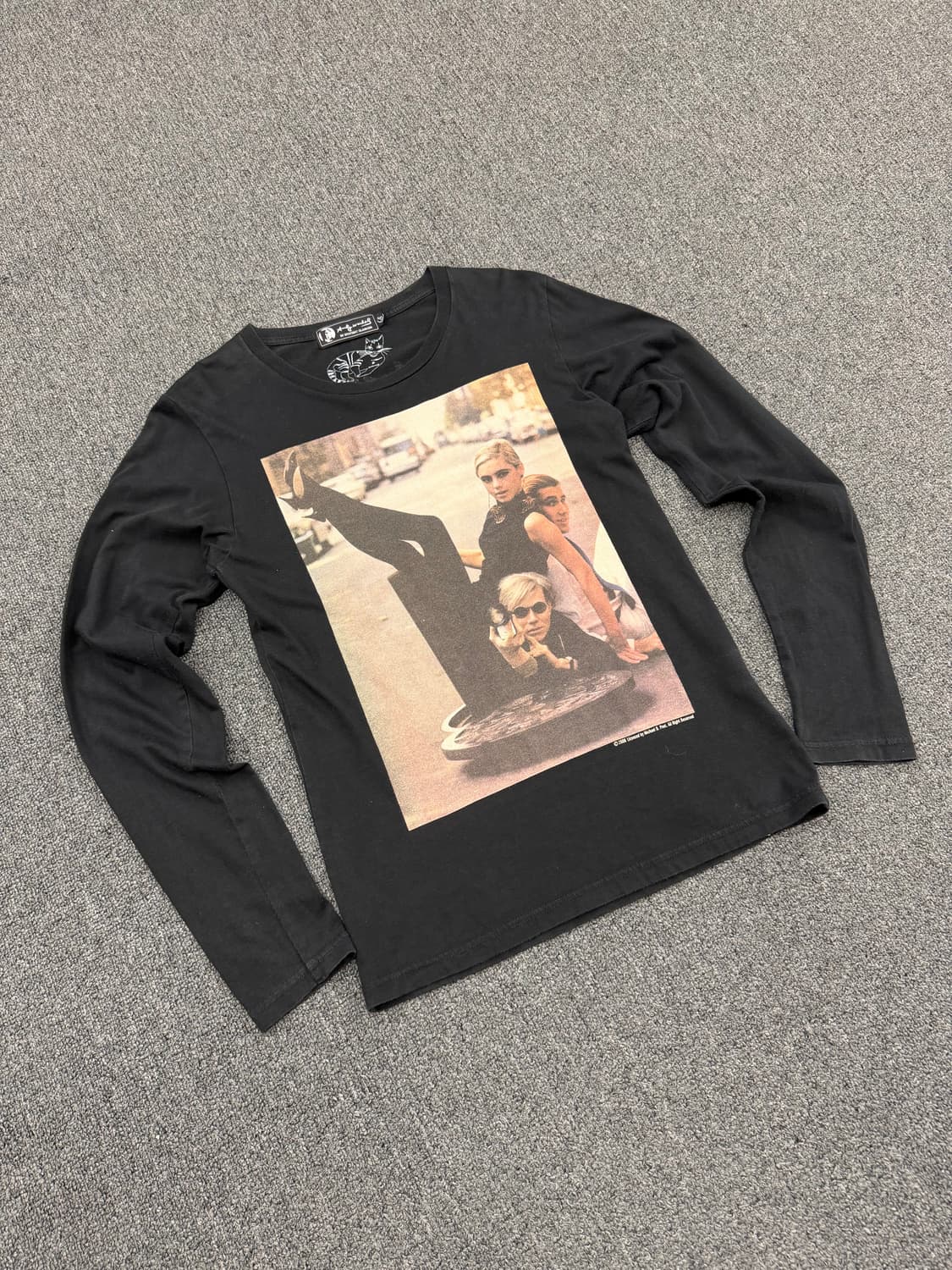 S) 히스테릭 글래머 빈티지 앤디워홀 이디 세이지록 포토 프린팅 롱슬리브 상품이미지1