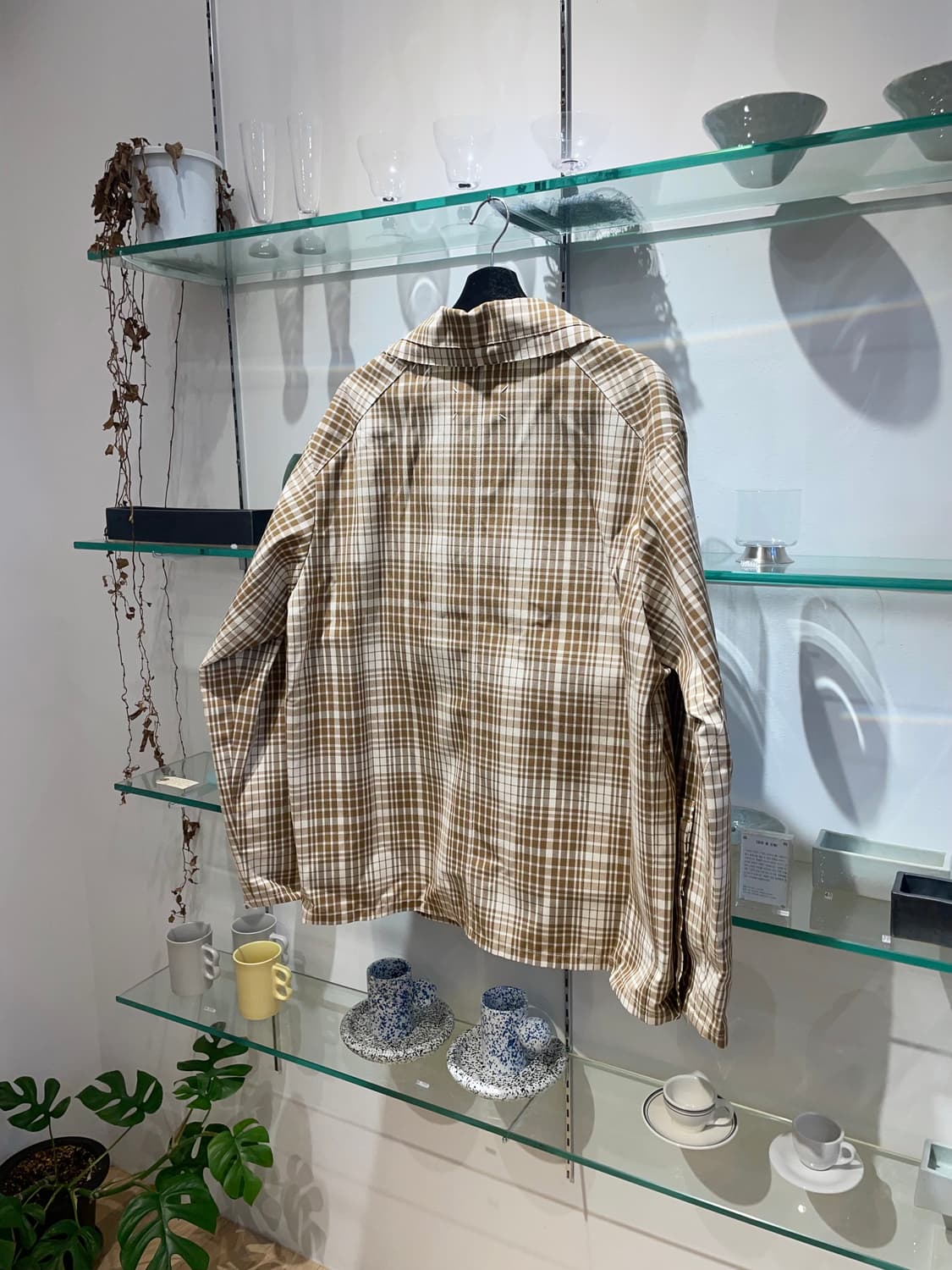 마르지엘라 oversized brown check jacket 상품이미지5
