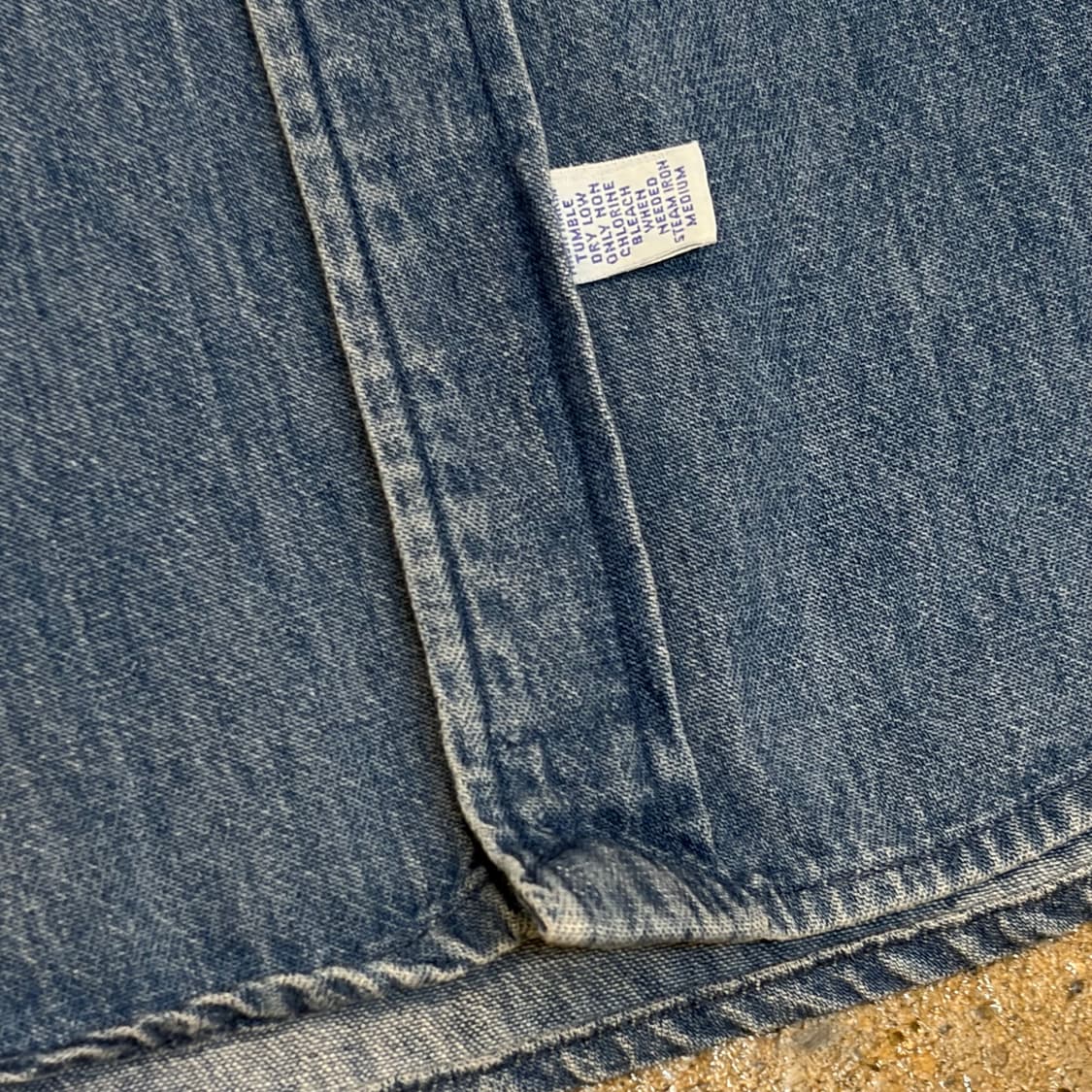 90s Made in USA 빈티지 폴로랄프로렌 청남방 데님셔츠 청셔츠 상품이미지7