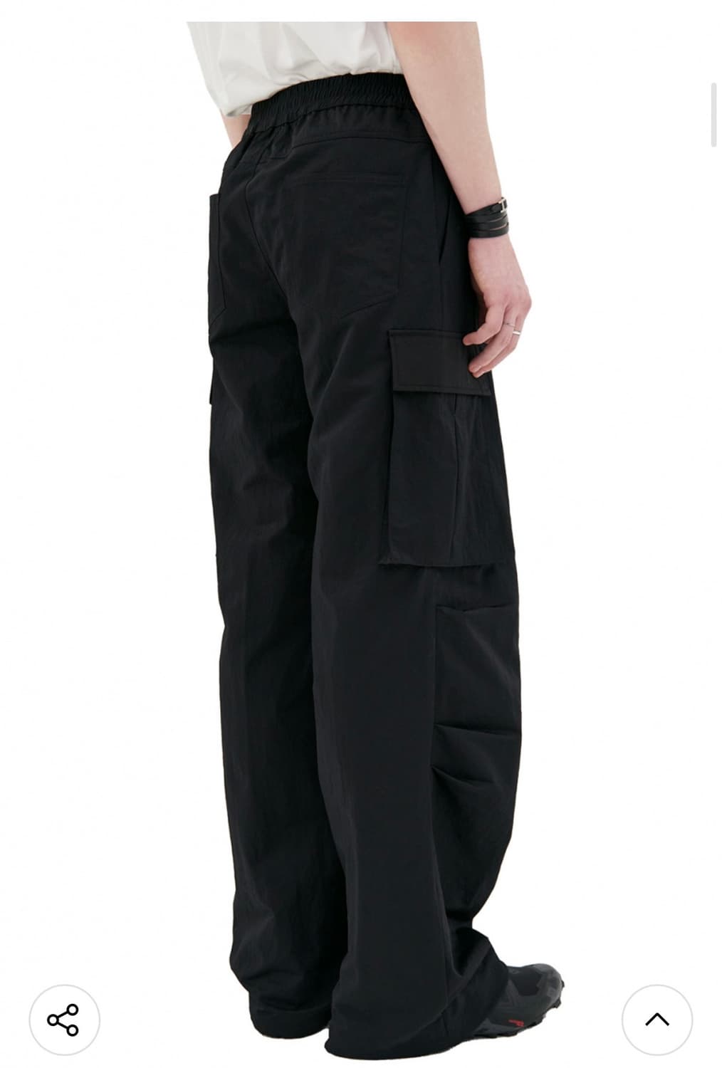 Needlepoint tuck cargo pants [black] 상품이미지3