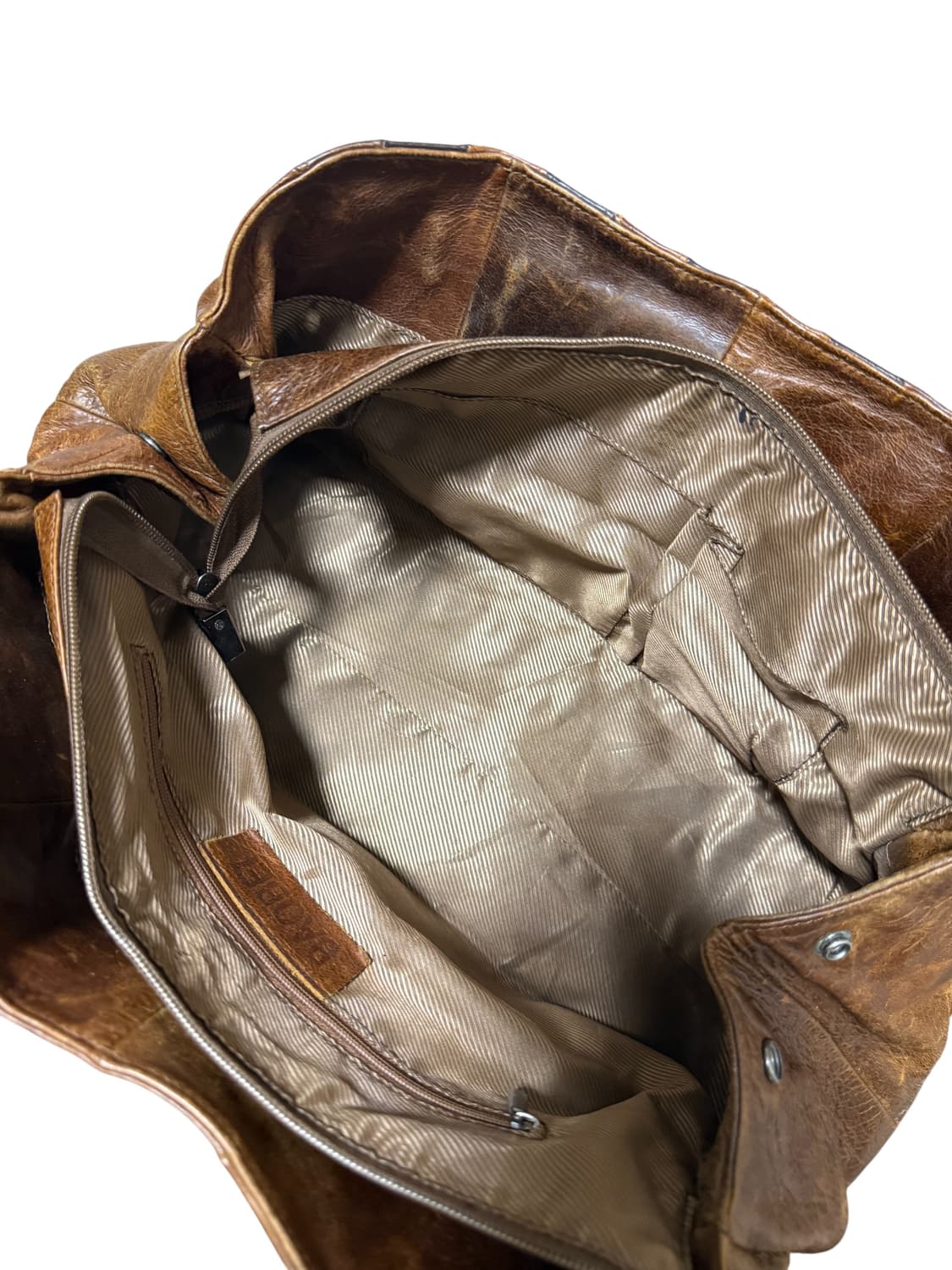 브라운 포 레더 디테일 숄더백 상품이미지3