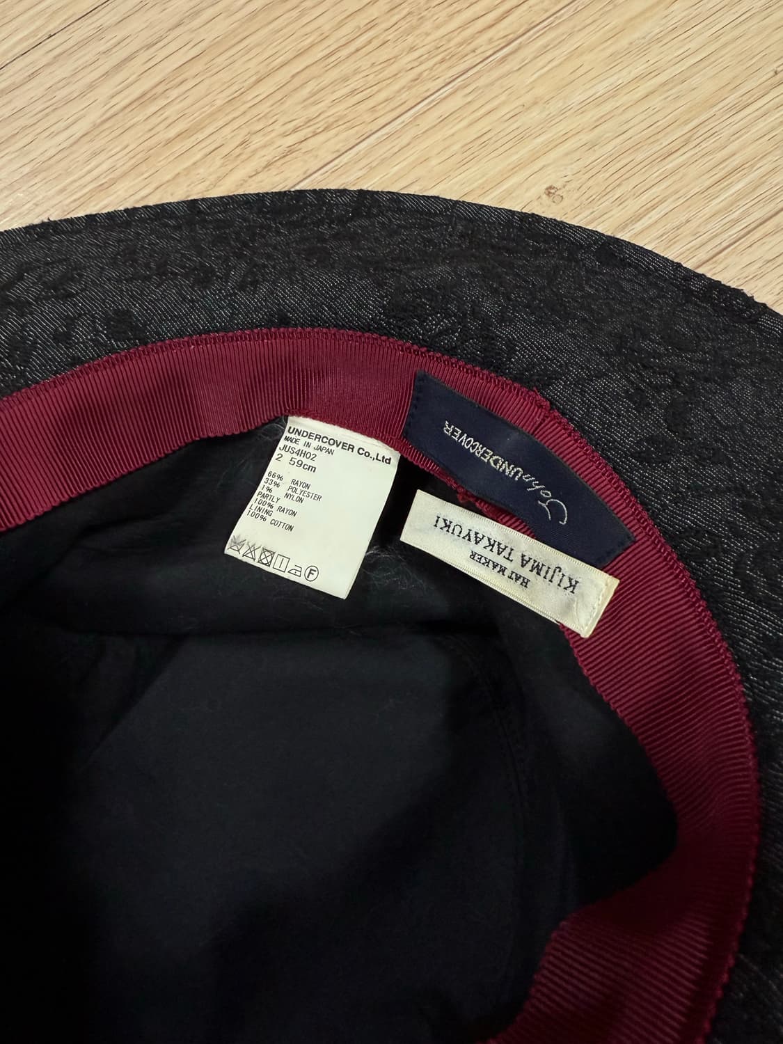 언더커버 키지마 타카유키 자카드 페도라 상품이미지2