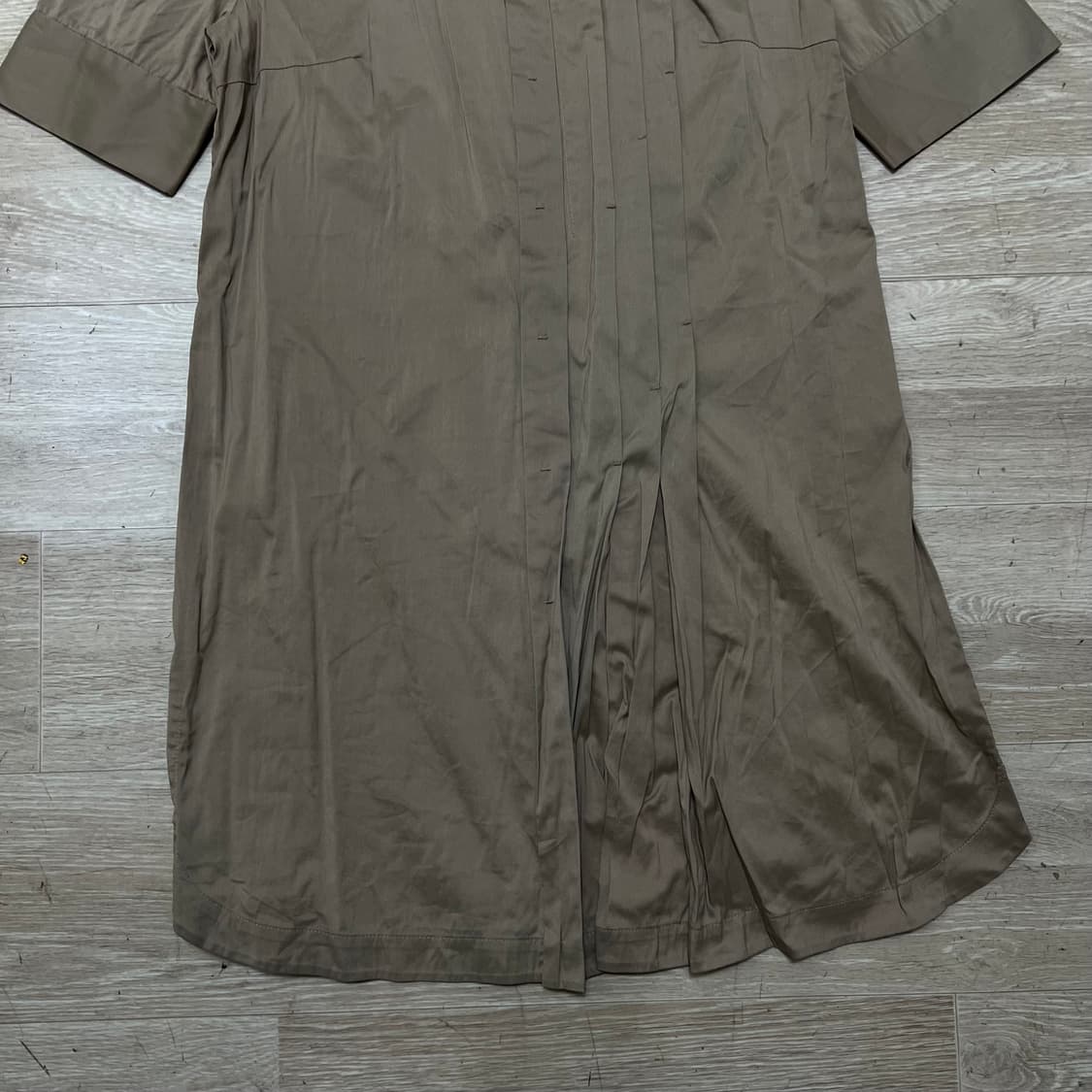 마쥬 maje 여성 반팔 셔츠 원피스 [브라운] 38 상품이미지3