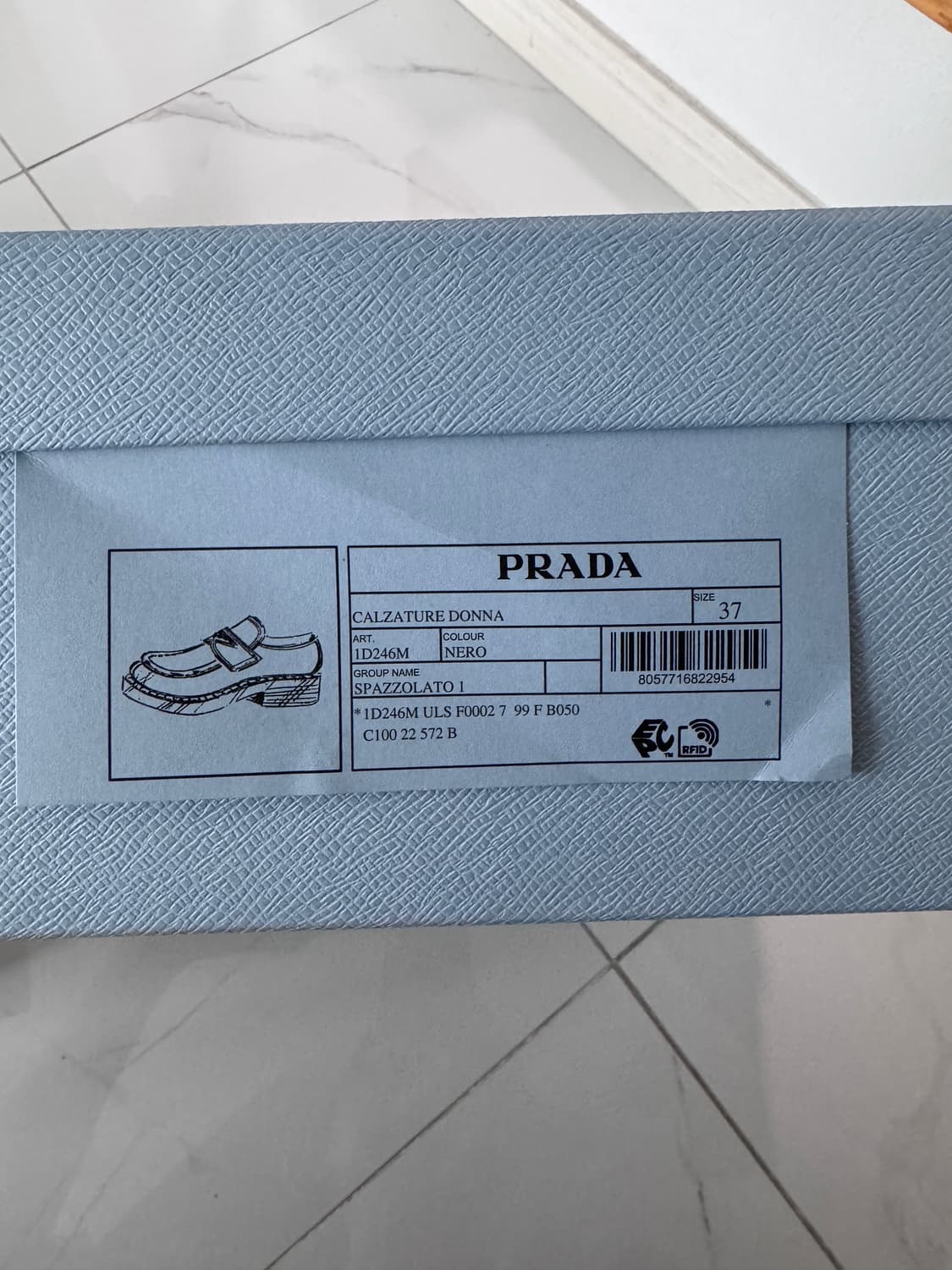 [37] 프라다 초콜릿 브러시드 로퍼 블랙 상품이미지7