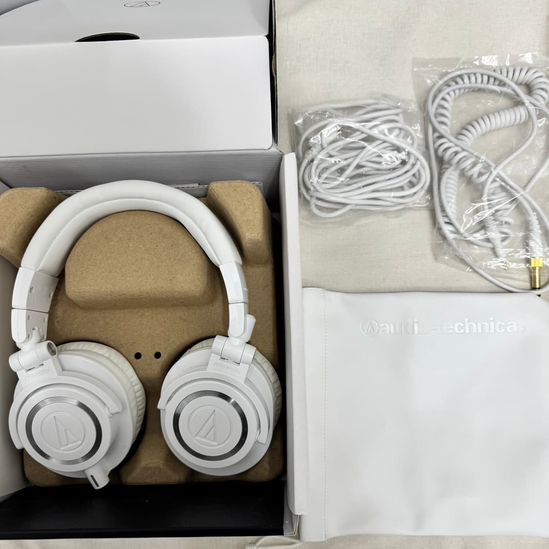 오디오 테크니카 ATH-M50x 화이트 (1.2M 케이블만 X) 상품이미지2