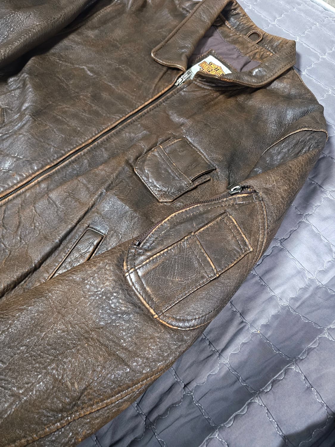 할리데이비슨 플라이트 레더 자켓 40 상품이미지3