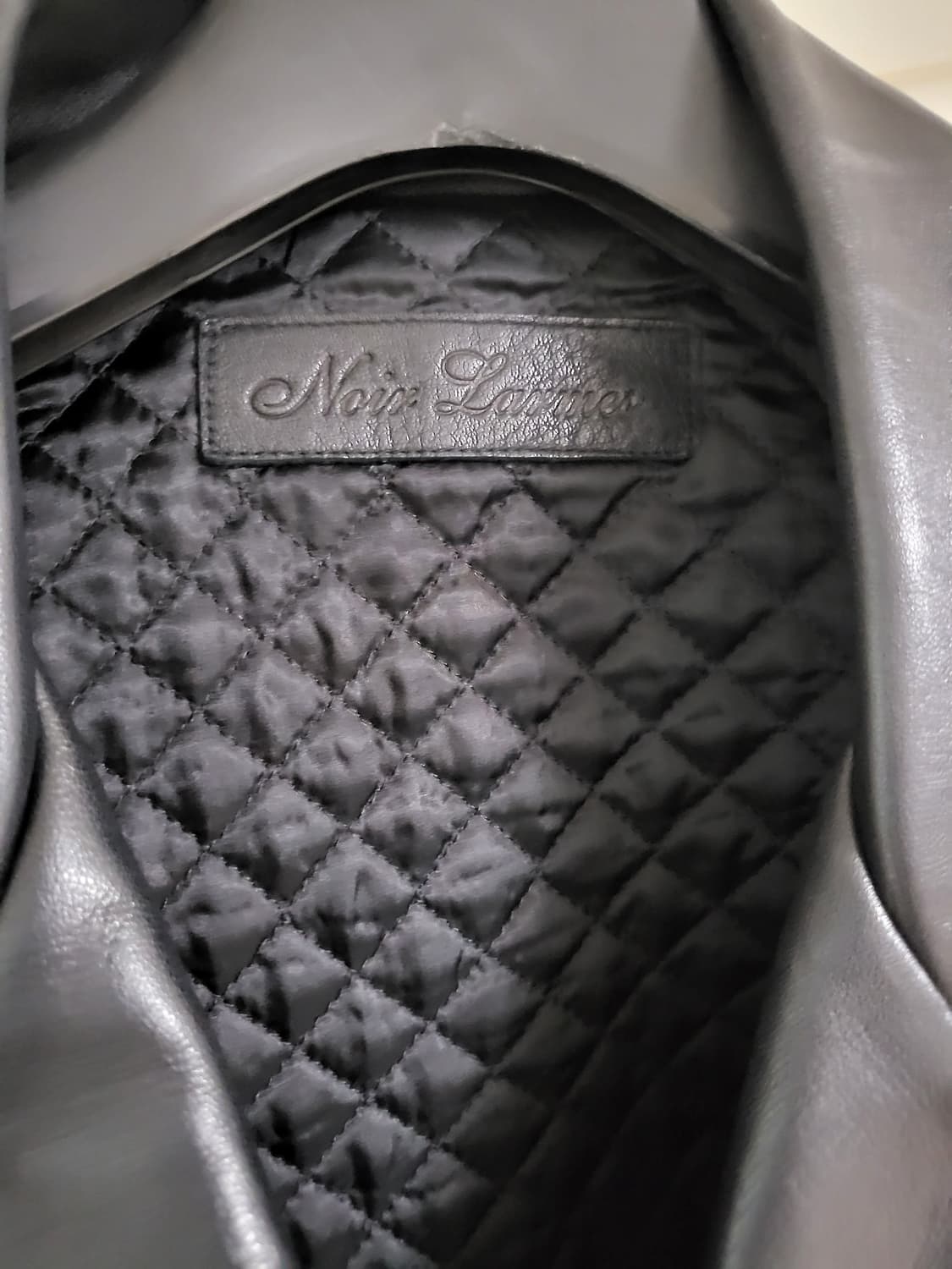 느와르라르메스 레더 라이더자켓 블랙48 상품이미지5