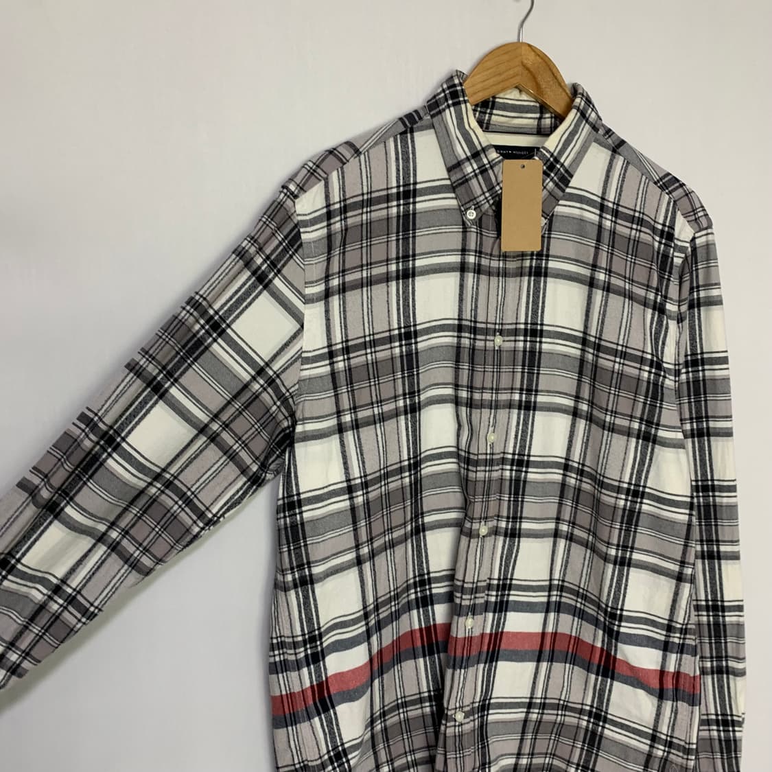 타미힐피거 체크 긴팔 셔츠 체크남방 빈티지 XL 상품이미지3