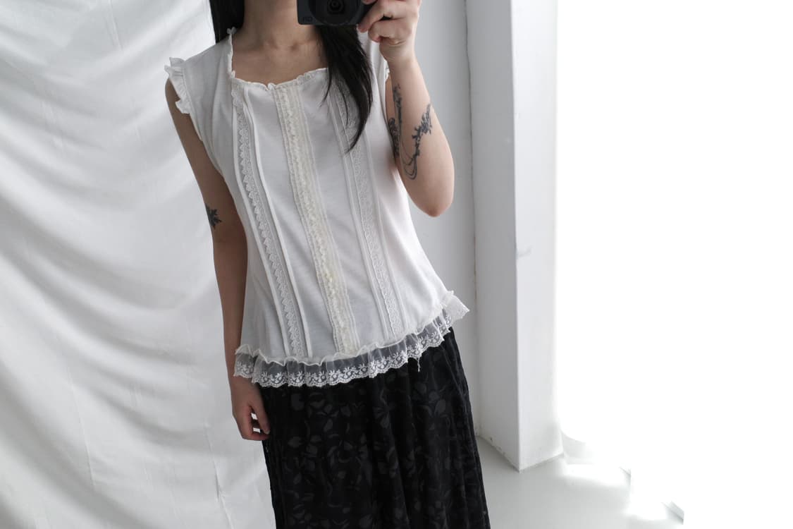 frill sleeveless 상품이미지5