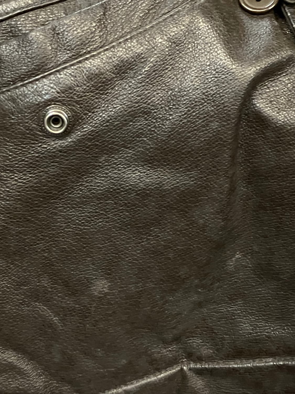 데니어 후드 가죽 데님 자켓 블랙브라운  상품이미지5